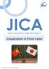 JICA. Japan International Cooperation Agency. Cooperation in Timor-Leste