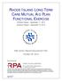 RHODE ISLAND LONG TERM CARE MUTUAL AID PLAN FUNCTIONAL EXERCISE