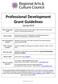Professional Development Grant Guidelines Spring 2018