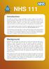 NHS 111. Introduction. Background