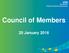 Council of Members. 20 January 2016