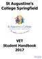 St Augustine s. VET Student Handbook Prepared by Velg Training Version 1, January 2015 velgtraining.com