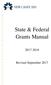 State & Federal Grants Manual