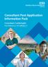 Consultant Post Application Information Pack Consultant Cardiologist