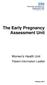 The Early Pregnancy Assessment Unit