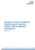 Guidance notes on National Reporting and Learning System official statistics publications