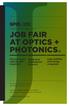 JOB FAIR AT OPTICS + PHOTONICS