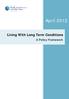 Living With Long Term Conditions A Policy Framework