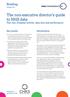 The non-executive director s guide to NHS data Part one: Hospital activity, data sets and performance