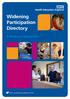 Widening Participation Directory A directory of best practice