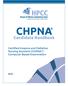 CHPNA. Candidate Handbook. Certified Hospice and Palliative Nursing Assistant (CHPNA ) Computer Based Examination