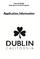 City of Dublin Arts Space Grant Program. Application Information