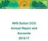 NHS Sutton CCG Annual Report and Accounts 2016/17