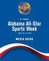 15 th Annual Alabama All-Star Sports Week July 10 14, Media Guide