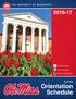 THE UNIVERSITY OF MISSISSIPPI FB: Ole Miss Orientation.  honors Orientation Schedule