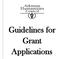 Guidelines for Grant Applications