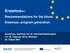 Erasmus+: Recommendations for the future Erasmus+ program generation