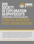 2015 SOCIETY OF EXPLORATION GEOPHYSICISTS