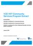 VCE VET Community Services Program Extract