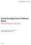 Acute Oncology Cancer Pathway Board Annual Report 2015/16