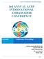 3rd ANNUAL ACEP INTERNATIONAL AMBASSADOR CONFERENCE