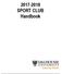 SPORT CLUB Handbook