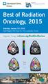 Best of Radiation Oncology, 2015