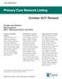 Primary Care Network Listing