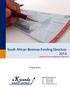 South African Business Funding Directory 2014 (Version 2015 to be available from 01 July 2015)