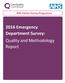 NHS Patient Survey Programme Emergency Department Survey: Quality and Methodology Report