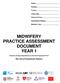 MIDWIFERY PRACTICE ASSESSMENT DOCUMENT YEAR 1