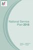 National Service Plan 2018