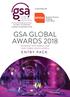 GSA GLOBAL AWARDS 2018