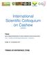 International Scientific Colloquium on Cashew (CIESA)