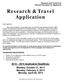 Research & Travel Application