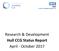 Research & Development Hull CCG Status Report April - October 2017