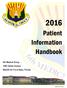 Patient Information Handbook