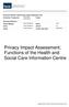 Privacy Impact Assessment; Functions of the Health and Social Care Information Centre