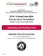 AmeriCorps State Formula Grant Competition. Operating and Planning Grants REQUEST FOR APPLICATIONS