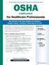 OSHA COMPLIANCE. for Healthcare Professionals