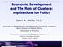 Economic Development and The Role of Clusters: Implications for Policy