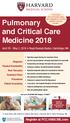 and Critical Care Medicine 2018