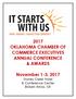 2017 OKLAHOMA CHAMBER OF COMMERCE EXECUTIVES ANNUAL CONFERENCE & AWARDS