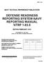 DEFENSE READINESS REPORTING SYSTEM-NAVY REPORTING MANUAL NTRP