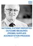 NATIONAL PATIENT REPORTED OUTCOME MEASURES (PROMS) SUPPLIER ACCREDITATION PROCESS