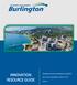 Burlington Economic Development Corporation INNOVATION RESOURCE GUIDE. 414 Locust St, Burlington, Ontario, L7S 1T7. bedc.ca