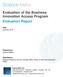 Evaluation of the Business Innovation Access Program Evaluation Report