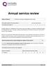 Annual service review