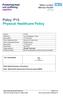 Policy: P15 Physical Healthcare Policy