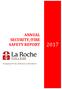 ANNUAL SECURITY/FIRE SAFETY REPORT 2017
